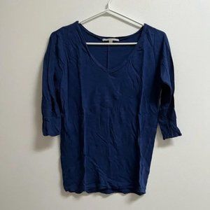 Gap V-Neck 3/4 Sleeve Tee XS